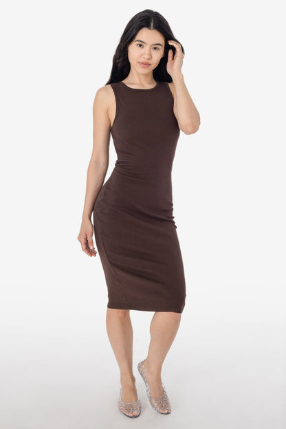 43240GD - Manantial Baby Rib Midi Dress