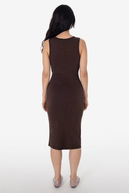 43240GD - Manantial Baby Rib Midi Dress
