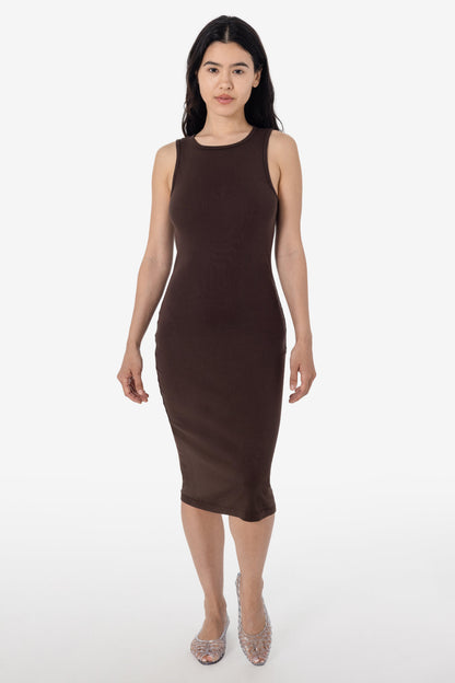 43240GD - Manantial Baby Rib Midi Dress