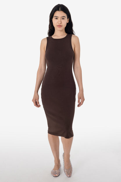 43240GD - Manantial Baby Rib Midi Dress