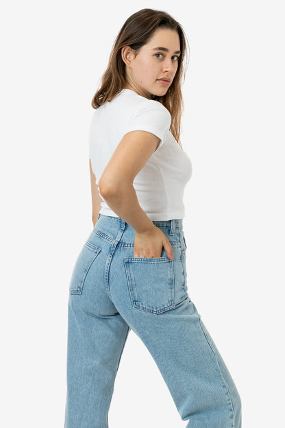 4325 - Baby Rib Short Sleeve Crop Tee