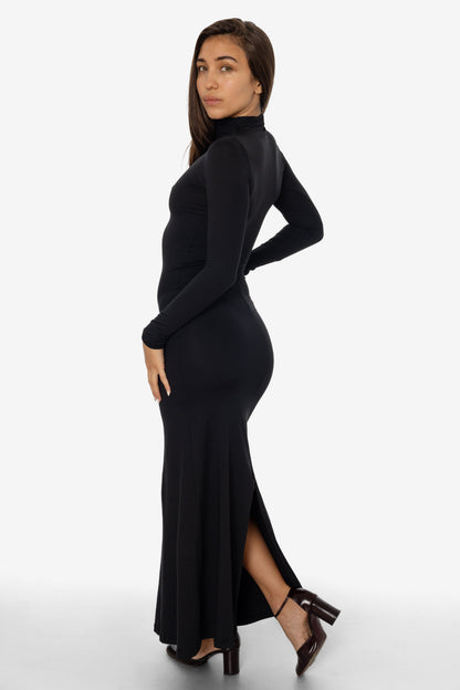 RSNJ102 - UPF40 Performance Jersey Mock Neck Maxi Dress