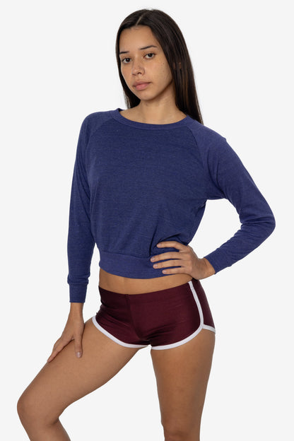 BR3094 - Women's Tri-Blend Rib Pullover