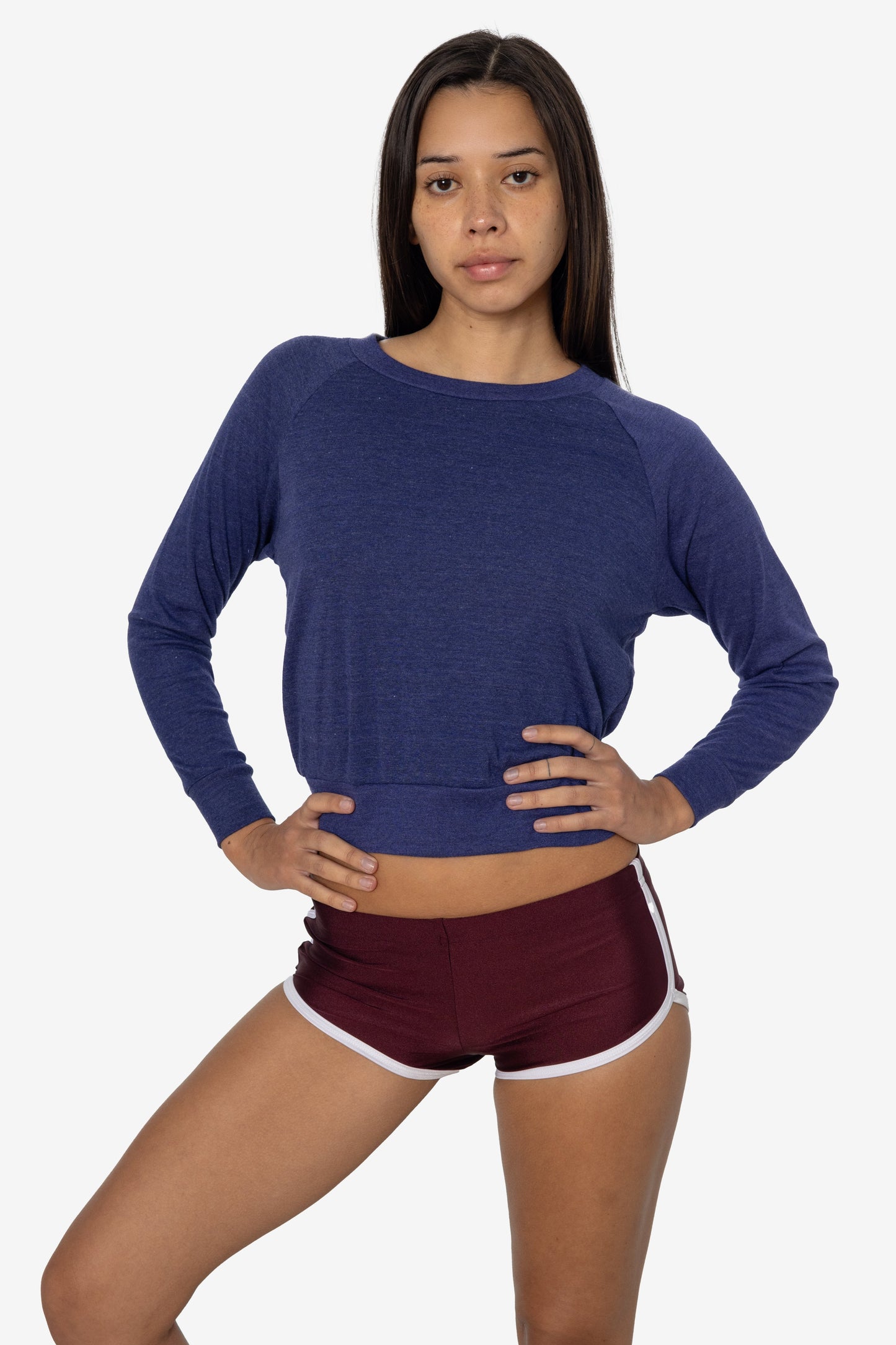BR3094 - Women's Tri-Blend Rib Pullover