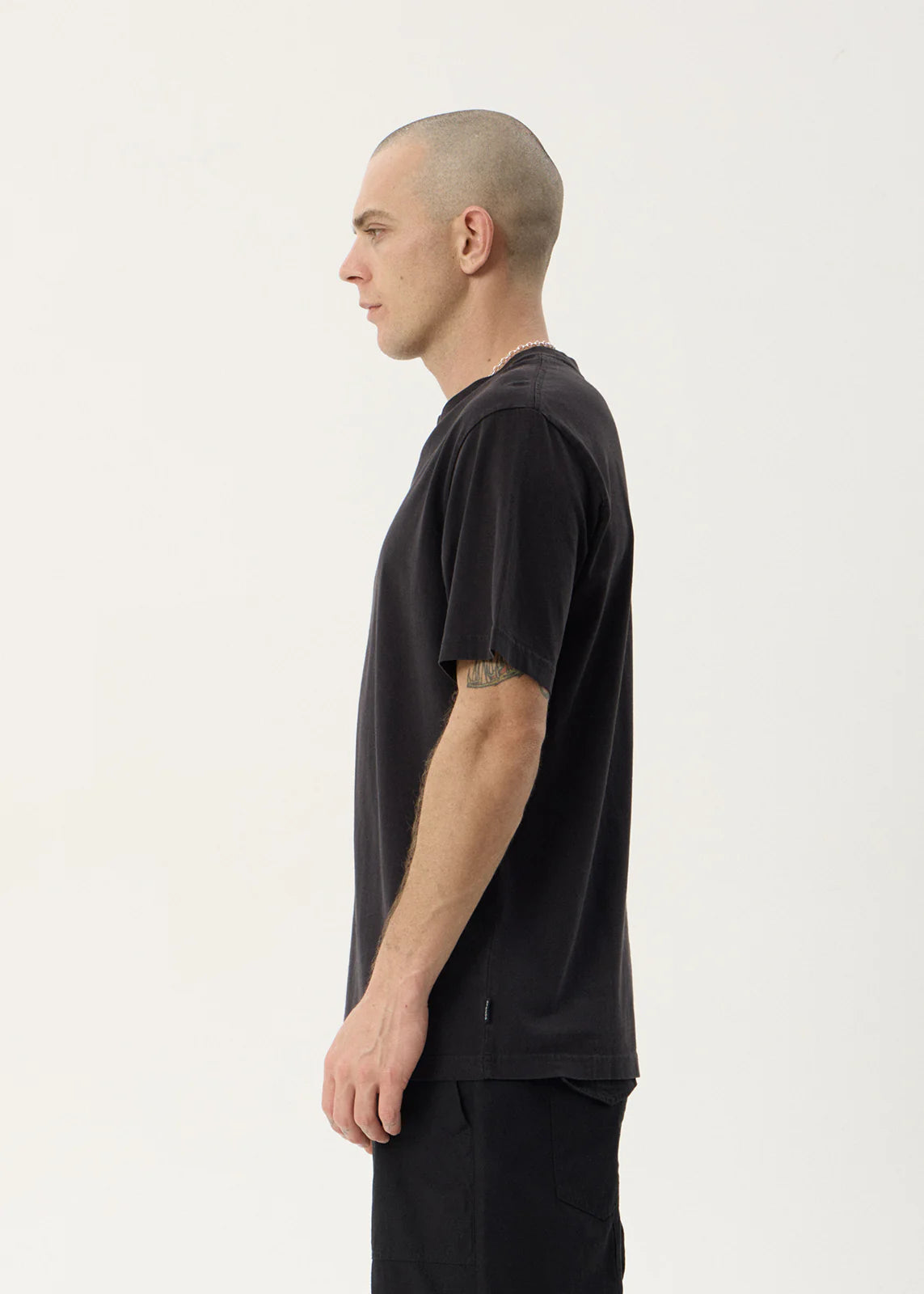 AFENDS Mens Anniversary - Retro Tee - Stone Black