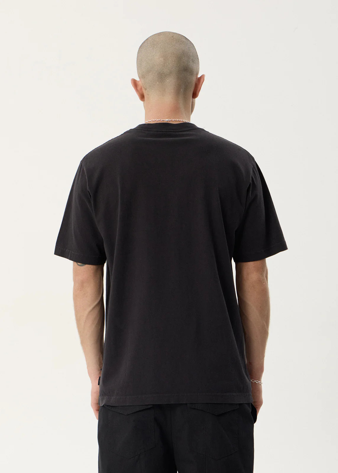 AFENDS Mens Anniversary - Retro Tee - Stone Black