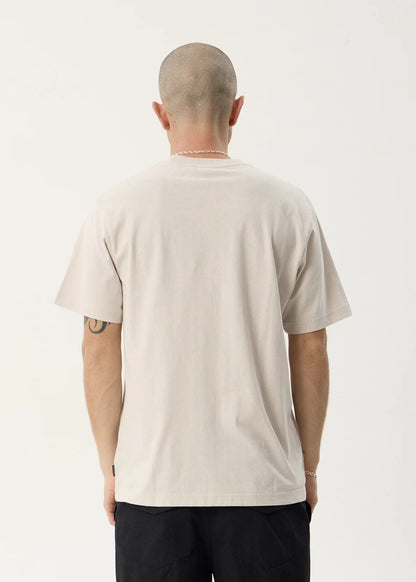 AFENDS Mens Anniversary - Retro Tee - Moonbeam
