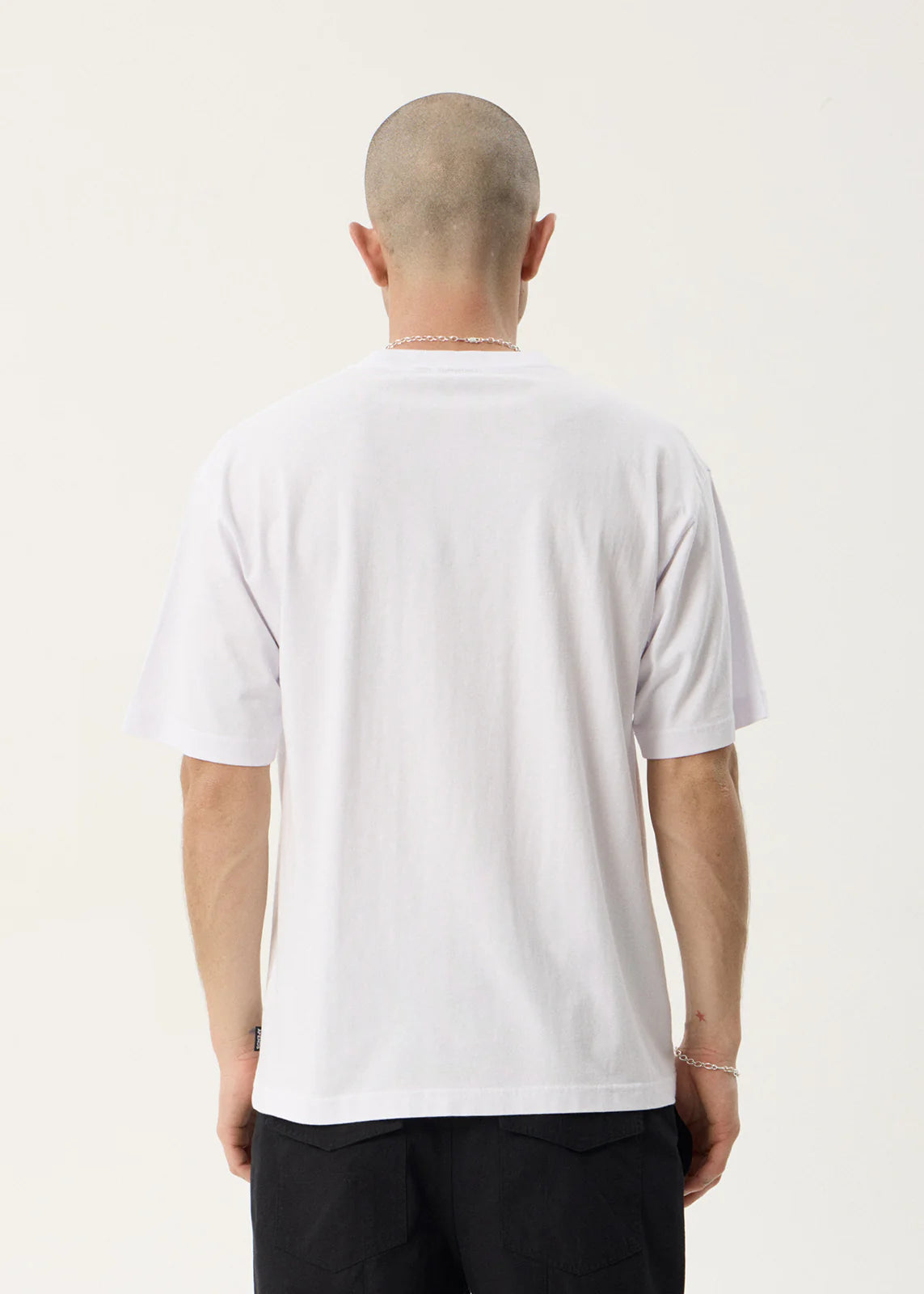 AFENDS Mens Stick Em Up - Boxy Tee - White