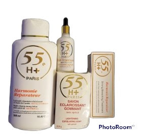 55h+ Harmonie Multi Vitamin Strong Lotion,serum,soap And Cream Tube 55H+