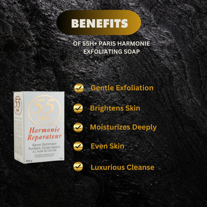 55H+ Paris Harmonie Exfoliating Lightening Soap 7 oz - Kismet Beauty Brands