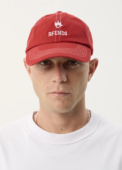 AFENDS Unisex Burnin - Six Panel Cap - Ketchup