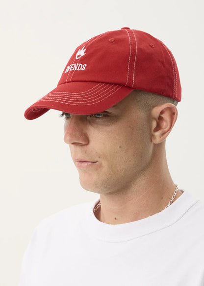 AFENDS Unisex Burnin - Six Panel Cap - Ketchup