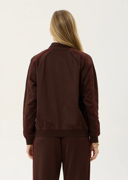 AFENDS Womens Avenue - Track Jacket - Coffee