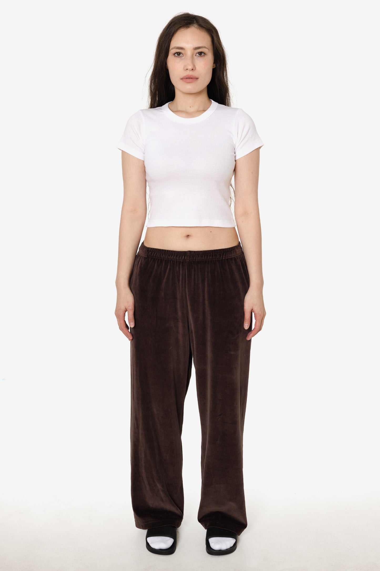 VLR445GD - Garment Dye Velour Open Bottom Sweatpants