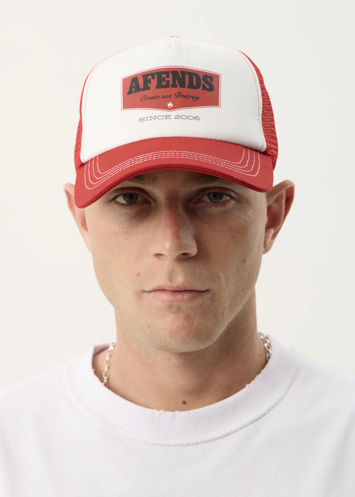 AFENDS Unisex Trophy - Trucker Cap - Ketchup