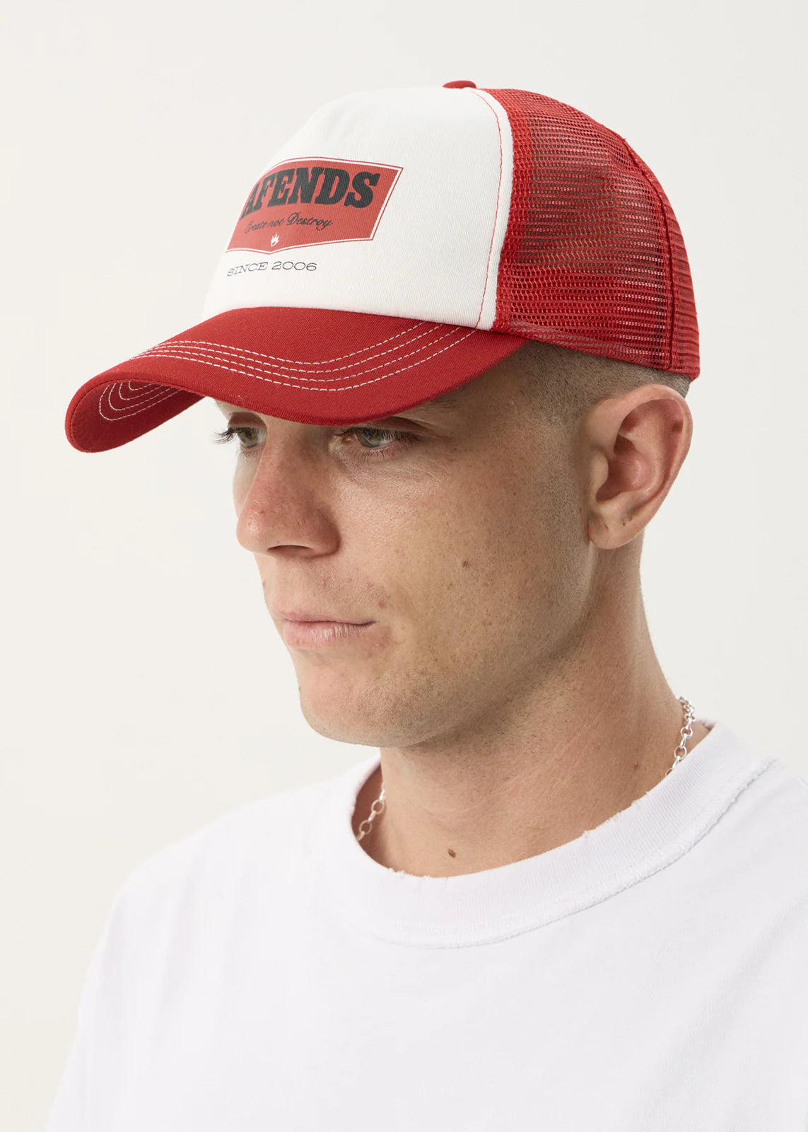 AFENDS Unisex Trophy - Trucker Cap - Ketchup