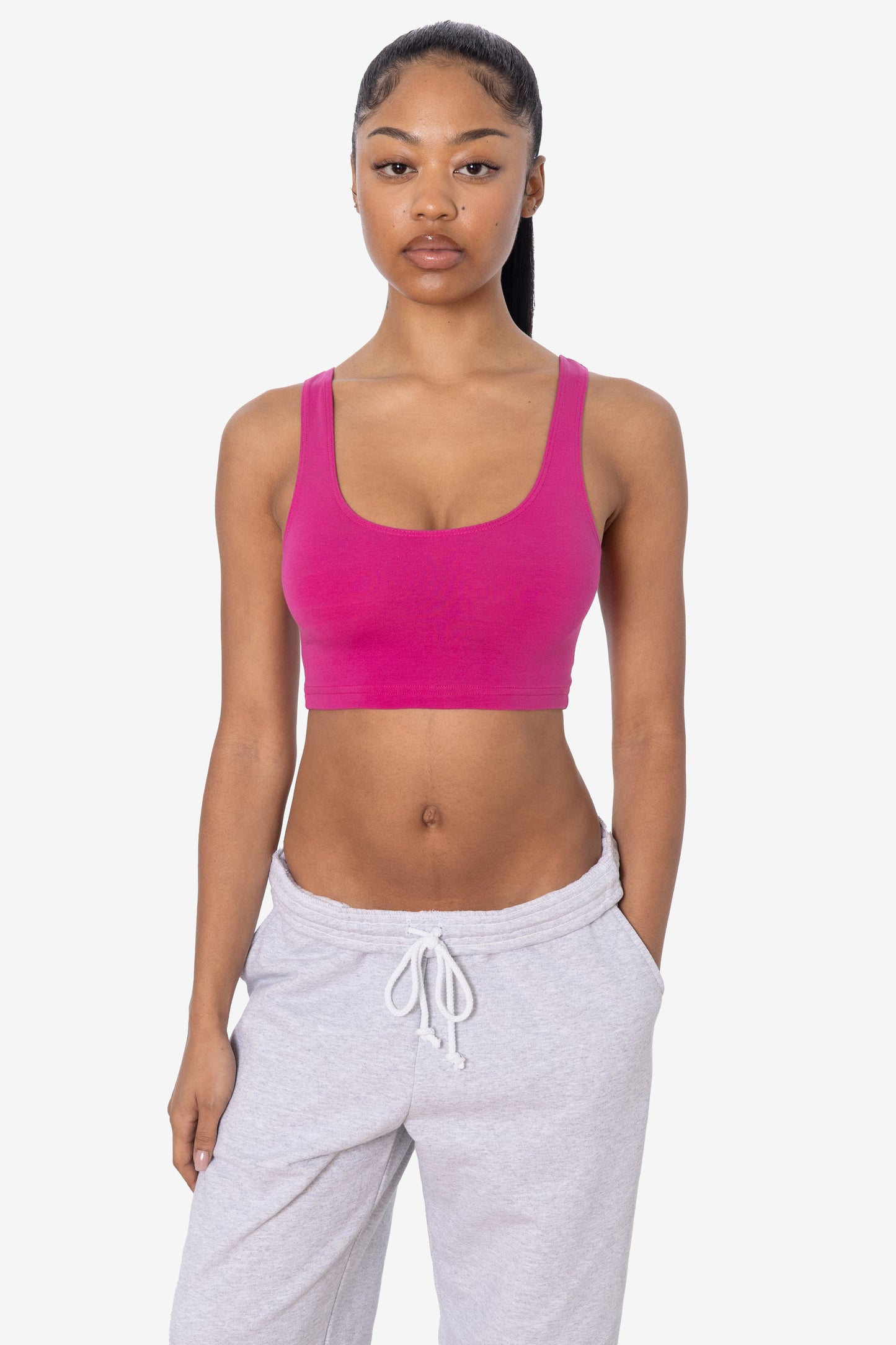 8383 - Cotton Spandex Tank Crop Top