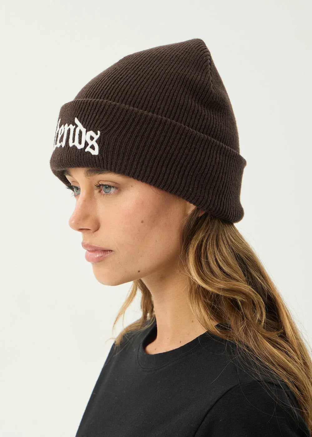 AFENDS Mens Home - Cuffed Beanie - Coffee
