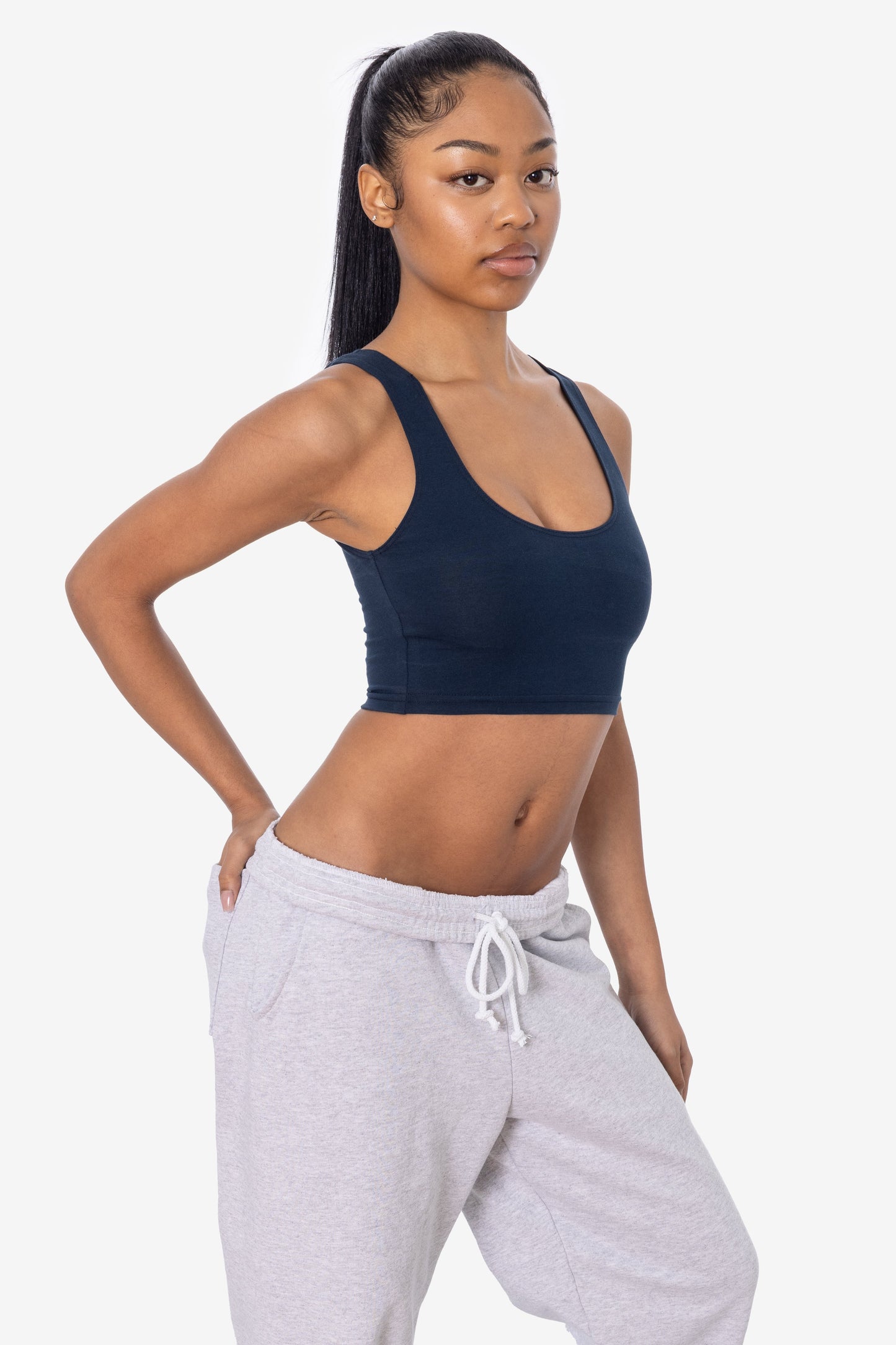 8383 - Cotton Spandex Tank Crop Top