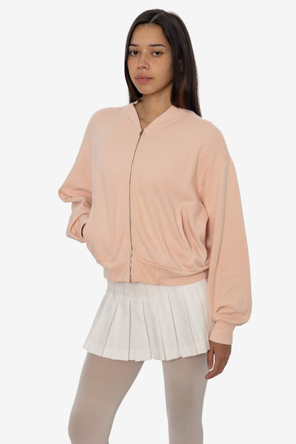 ALP375GD - Alpine Fleece Zip Up Cropped Bomber