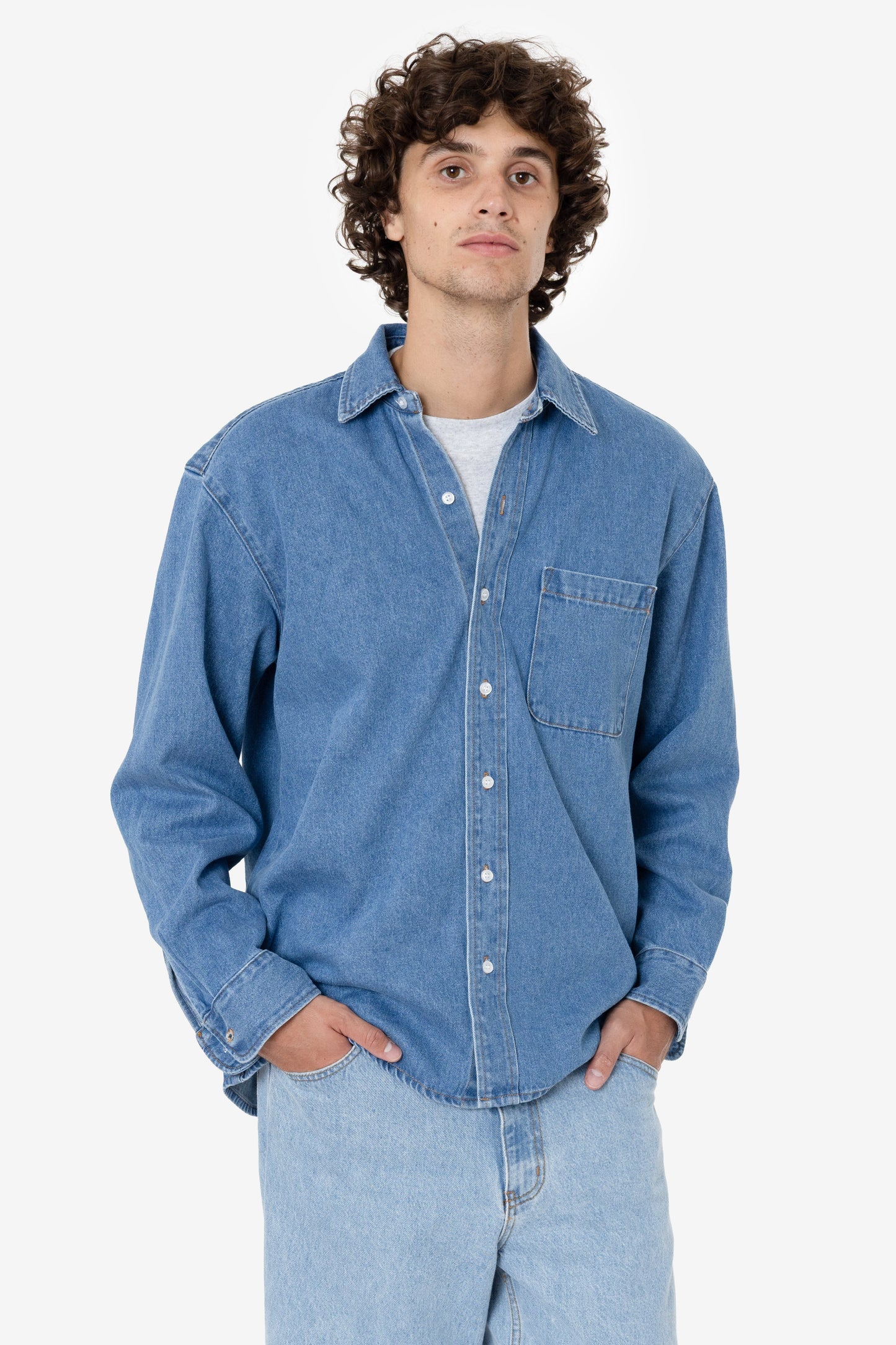 RDNM402 - 10oz Denim Classic Long Sleeve Shirt