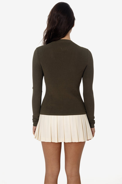 RFK218 - Viscose Nylon V-Neck Cardigan