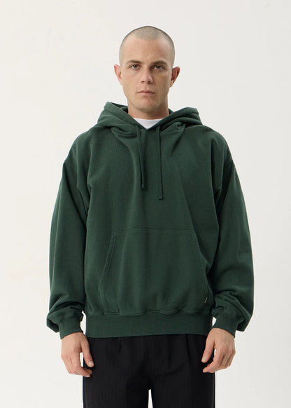 AFENDS Mens Genesis - Boxy Pull On Hood - Washed Pine