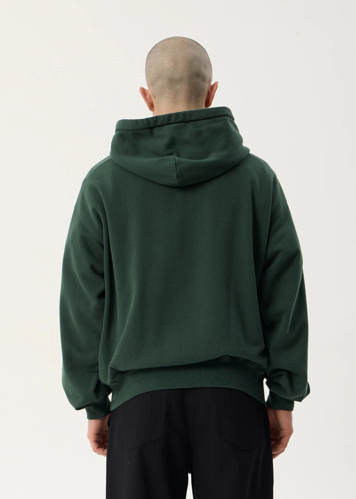 AFENDS Mens Genesis - Boxy Pull On Hood - Washed Pine