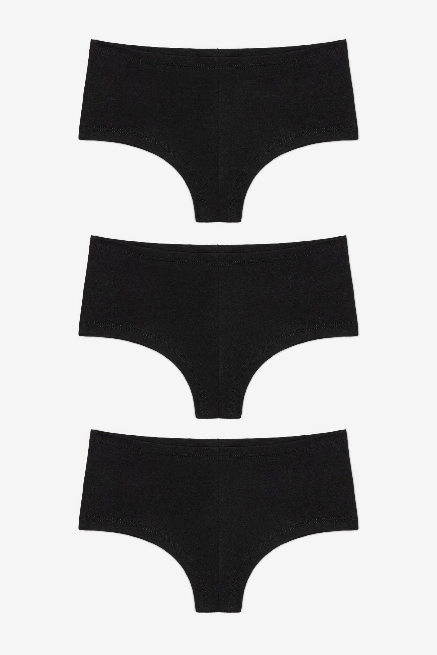 83001-3PK - 3-Pack Cotton Spandex Jersey Hot Shorts
