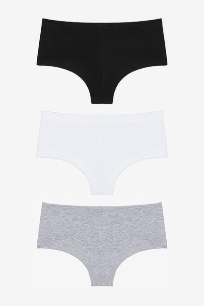 83001-3PK - 3-Pack Cotton Spandex Jersey Hot Shorts
