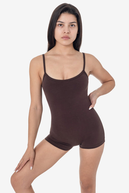83022GD-SH - Garment Dye Spaghetti Scoopback Short Biketard