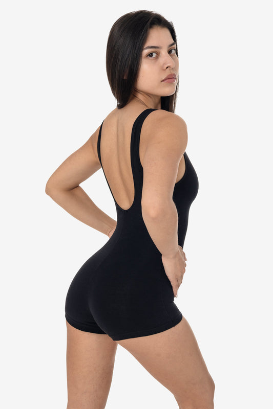 83051GD-SH - Garment Dye Tank Short Biketard