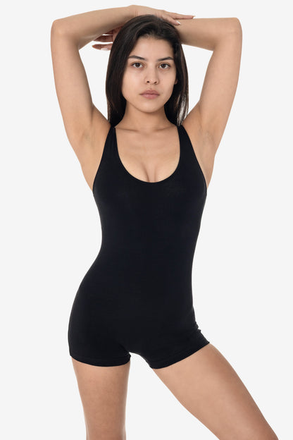 83051GD-SH - Garment Dye Tank Short Biketard