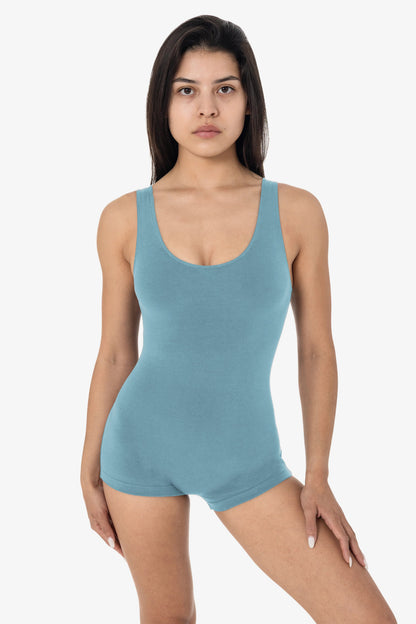 83051GD-SH - Garment Dye Tank Short Biketard