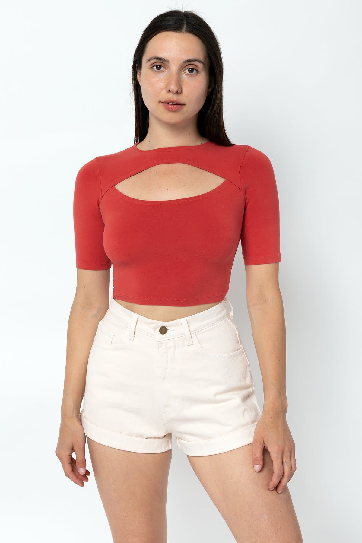 83071GD - Cut Out Crop Top