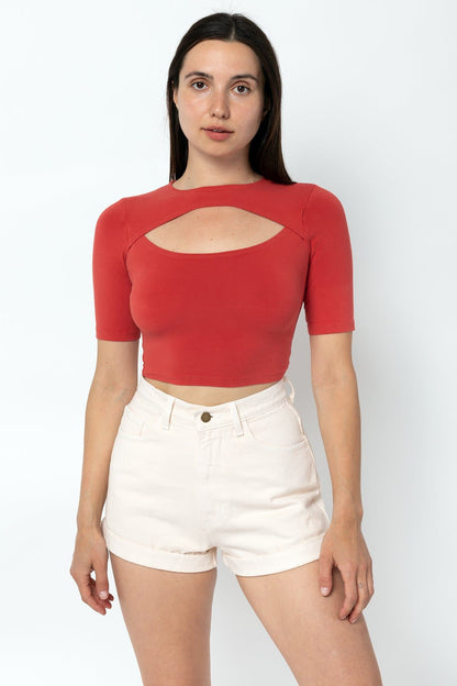 83071GD - Cut Out Crop Top