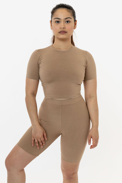 83078GD - Garment Dye Short Sleeve Crop Top