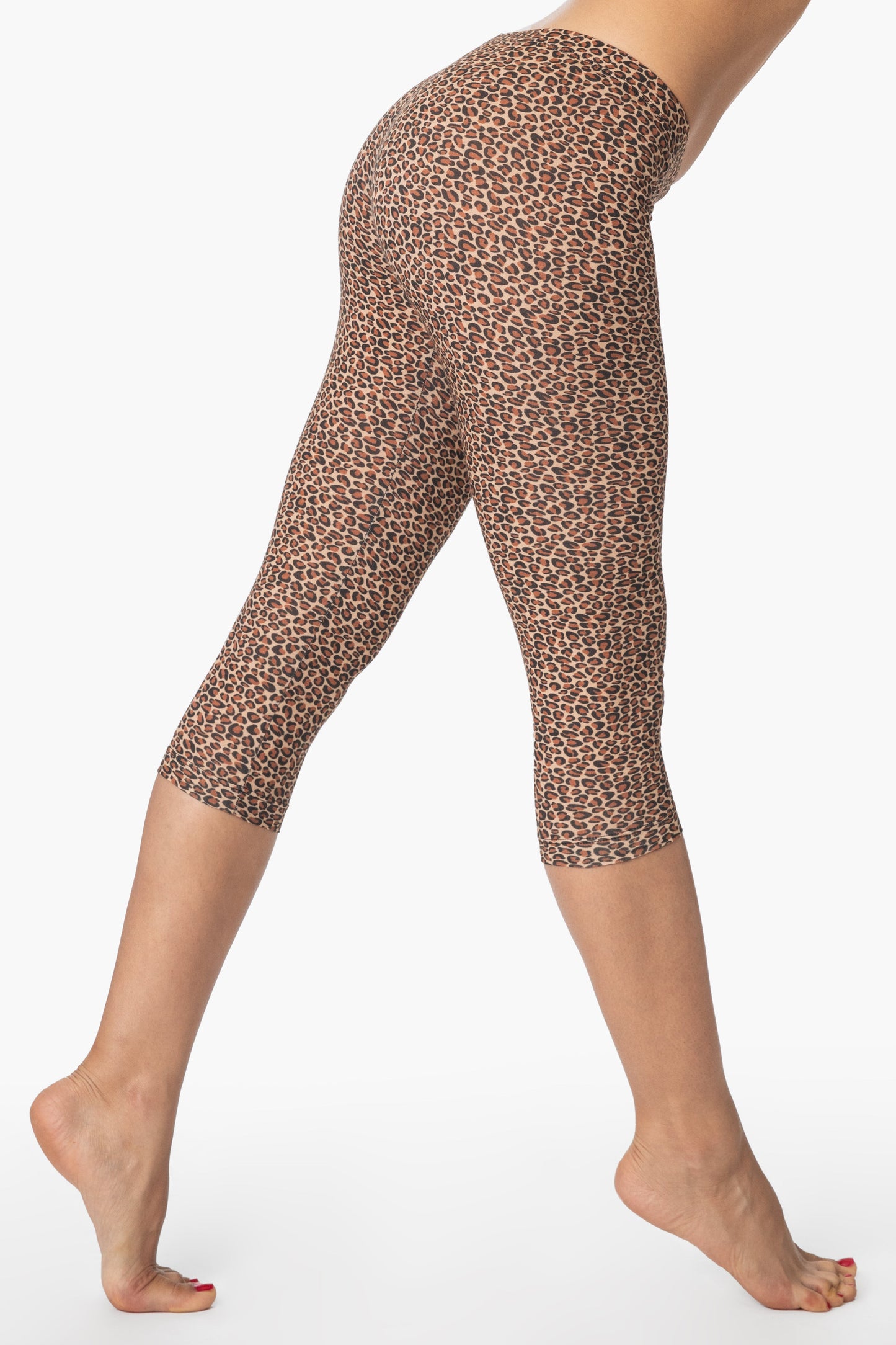 83216P - Printed Cotton Spandex Cropped Legging