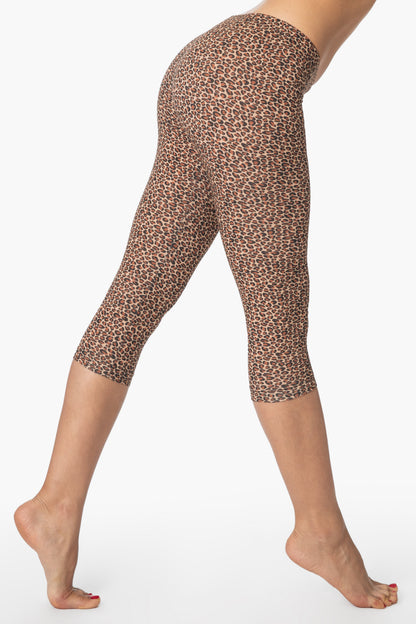 83216P - Printed Cotton Spandex Cropped Legging