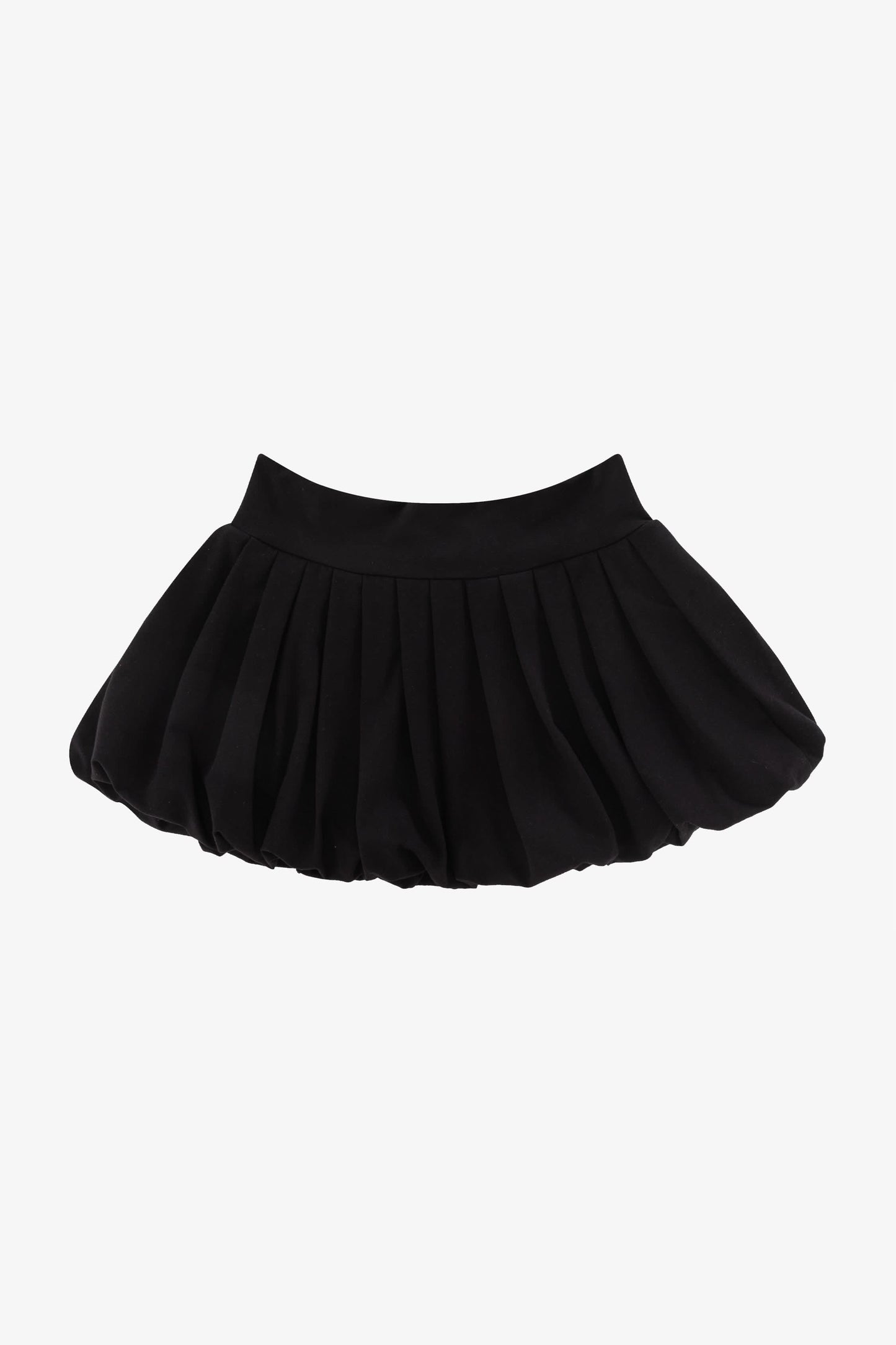 83353-X - Cotton Spandex Pleated Bubble Mini Skirt