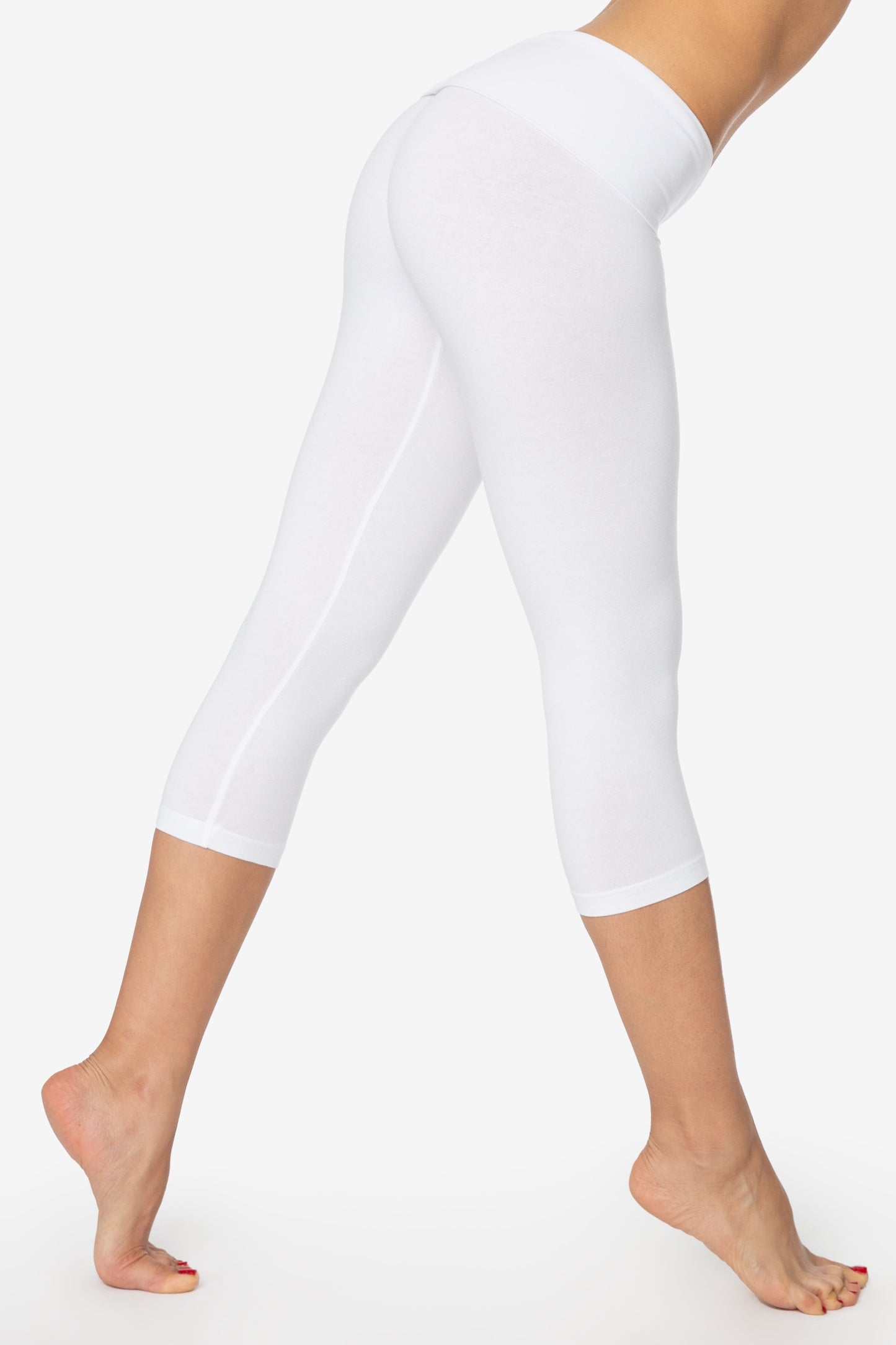 8346GD - Garment Dye Cotton Spandex Cropped Yoga Legging