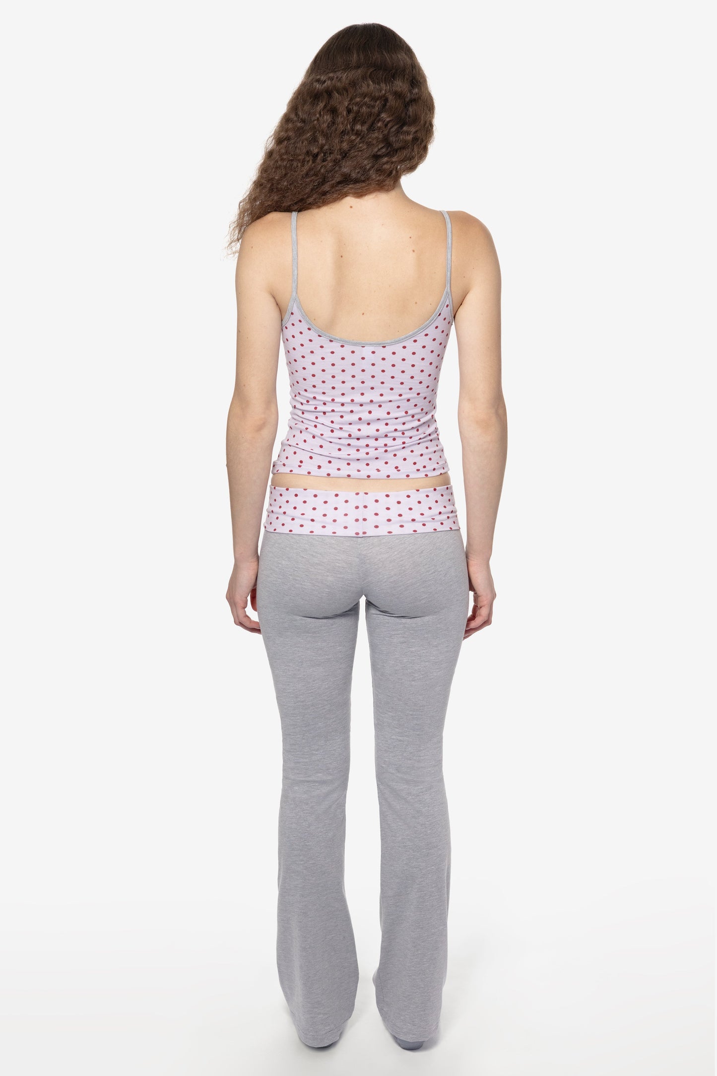 83500P - Cotton Spandex Printed Contrast Yoga Legging