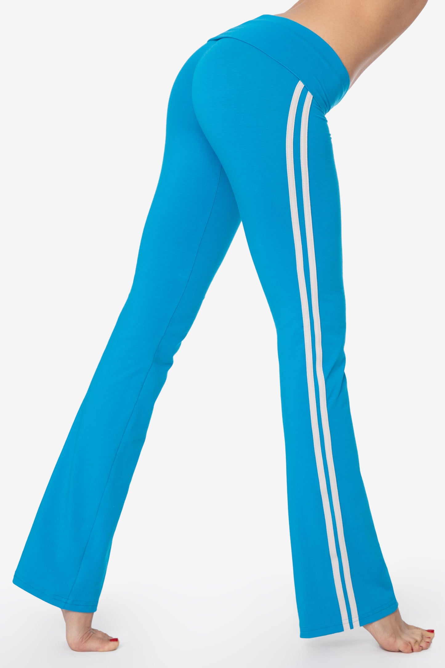 83530 - Cotton Spandex Athletic Stripe Yoga Legging