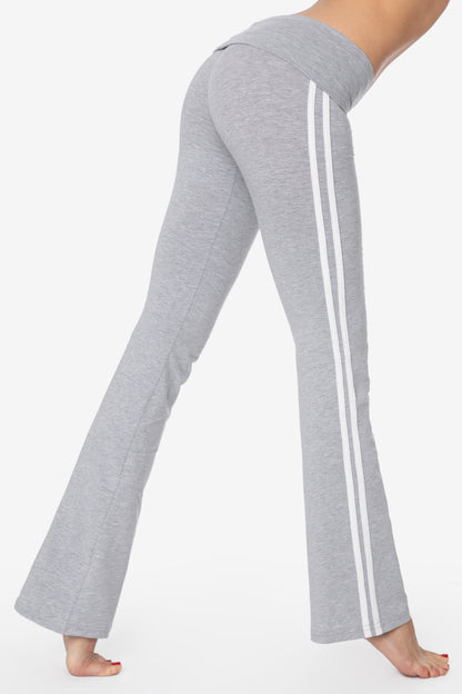 83530 - Cotton Spandex Athletic Stripe Yoga Legging