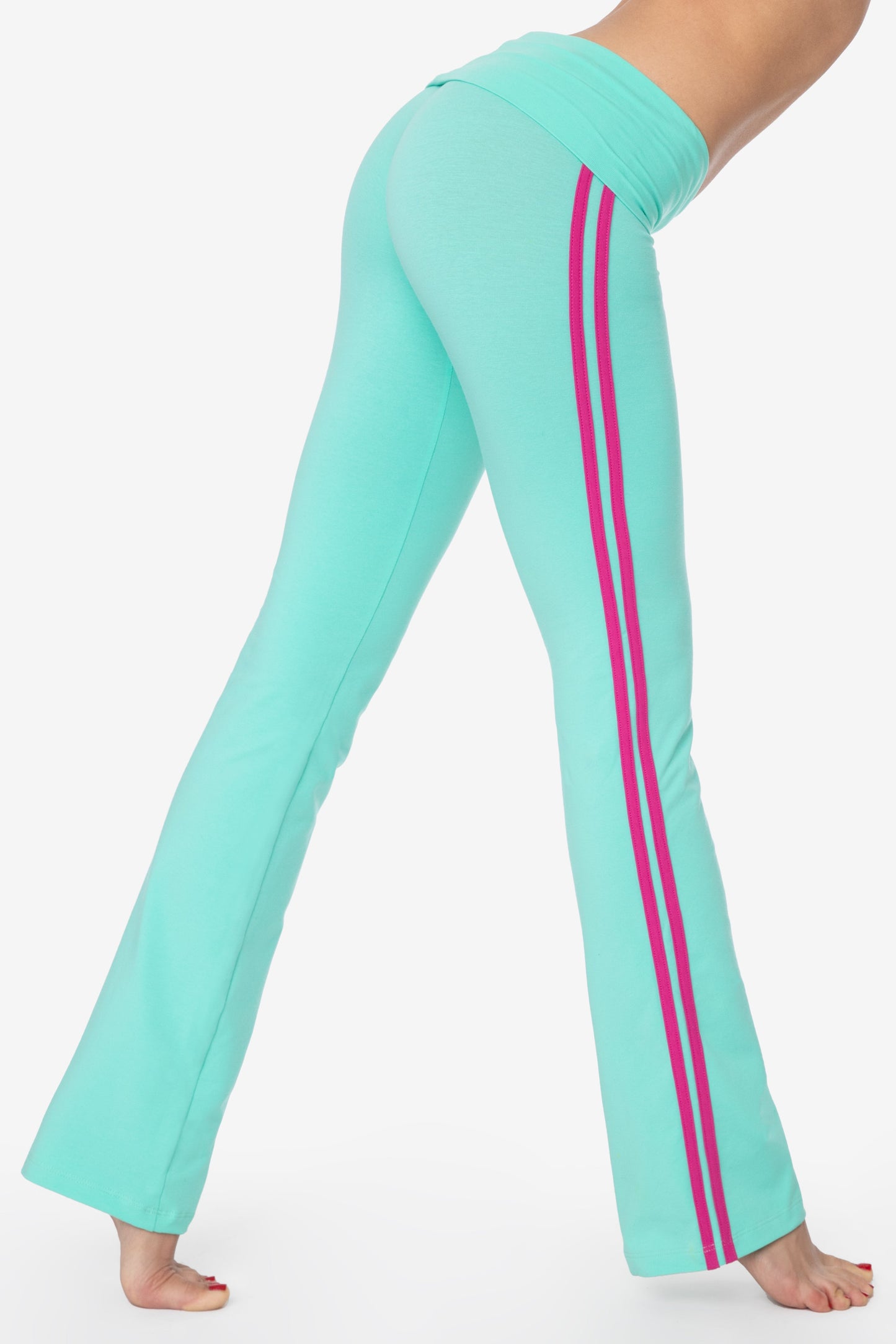 83530 - Cotton Spandex Athletic Stripe Yoga Legging