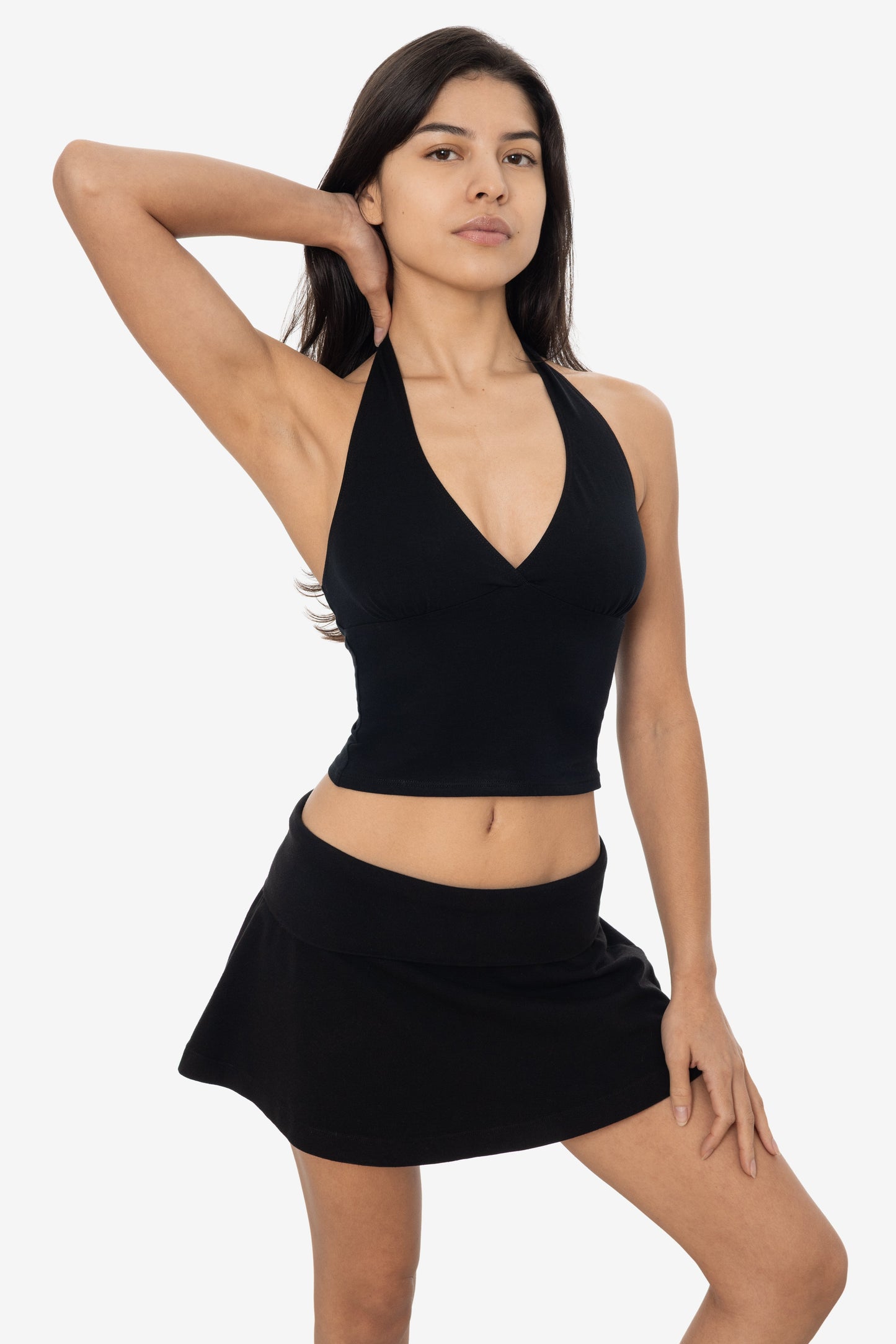 8375 - Cotton Spandex Halter Top