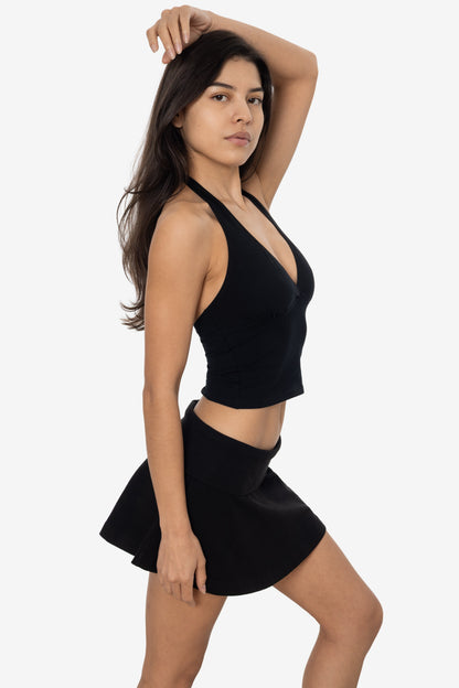 8375 - Cotton Spandex Halter Top