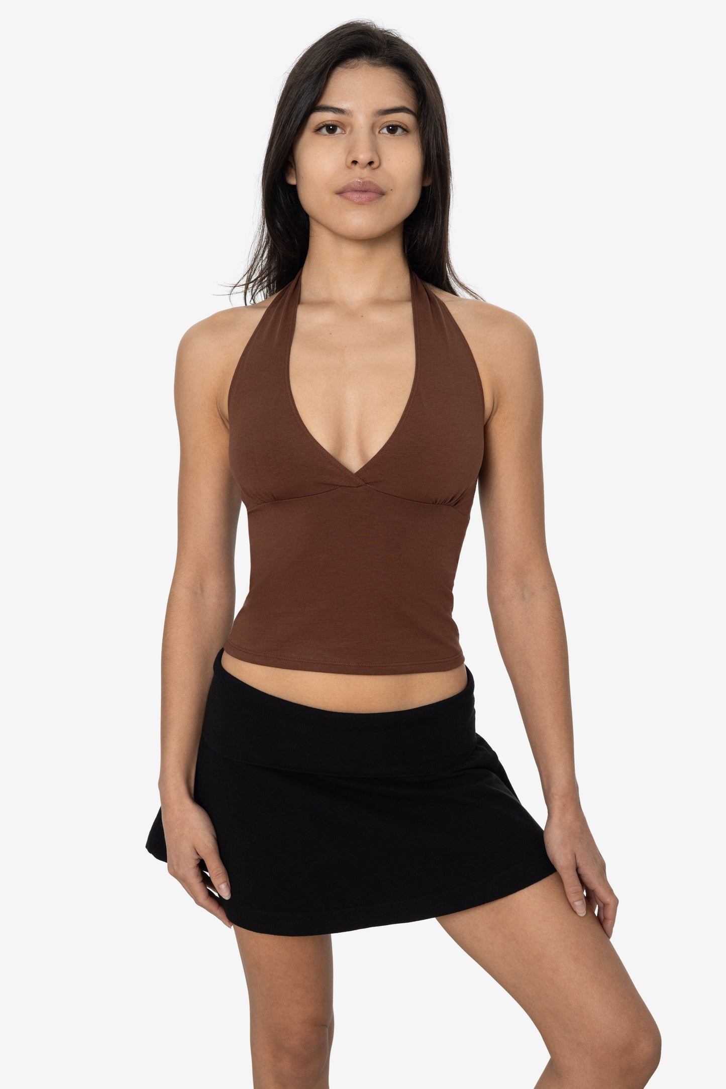 8375 - Cotton Spandex Halter Top