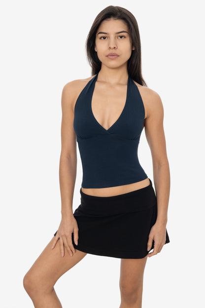 8375 - Cotton Spandex Halter Top