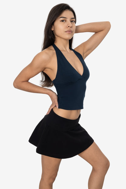 8375 - Cotton Spandex Halter Top